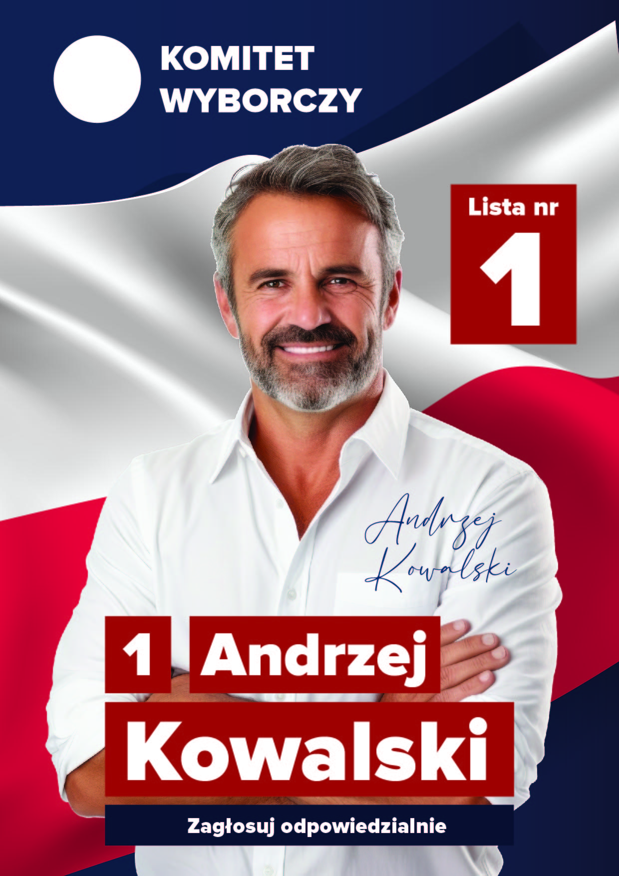 plakat wyborczy projekt