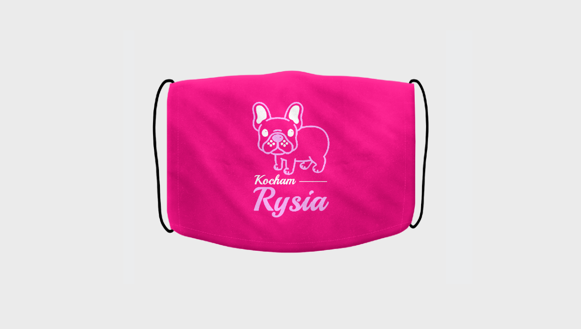 Maseczka z nadrukiem | Maseczka z pieskiem