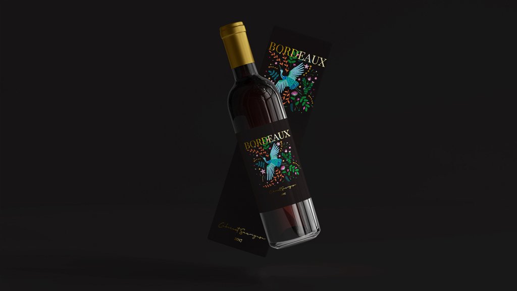 projekt etykiety na wino