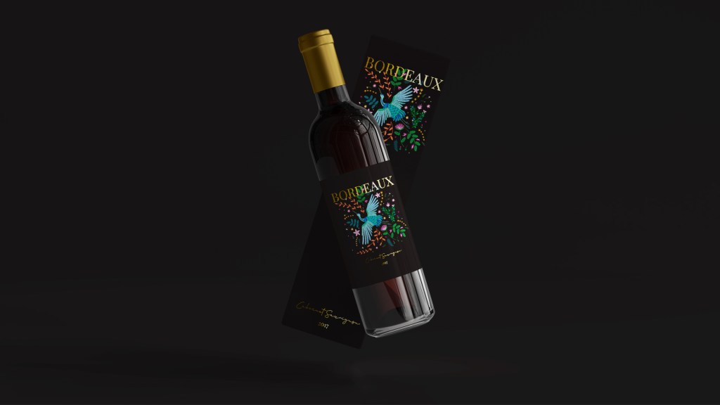 projekt etykieta na wino