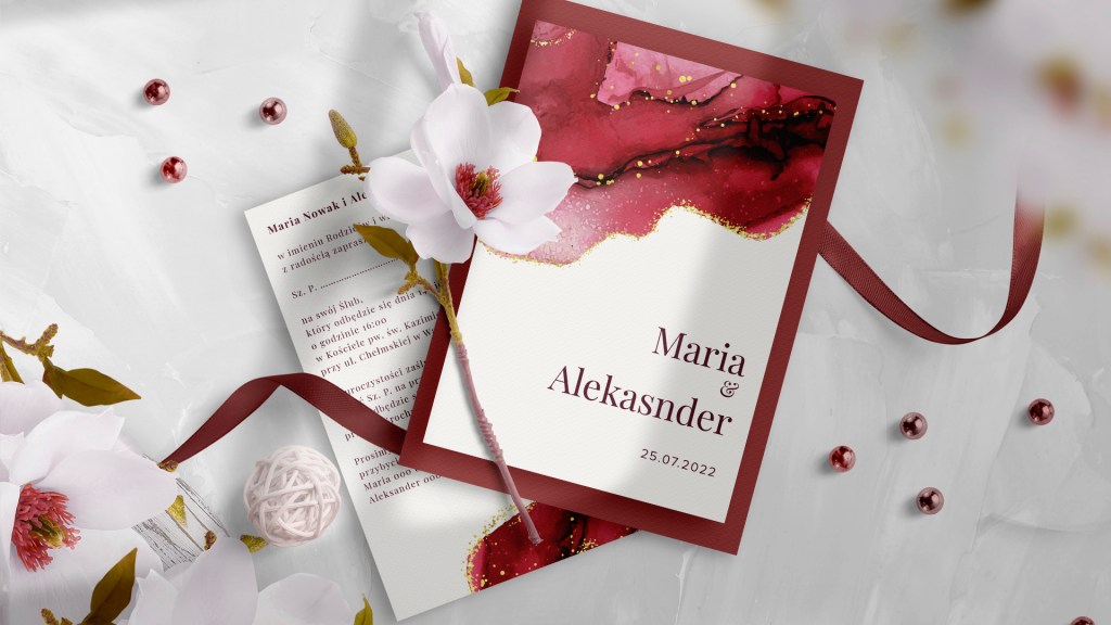 zaproszenia ślubne projekty