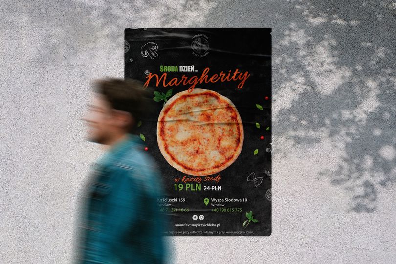projekt plakatu dla restauracji