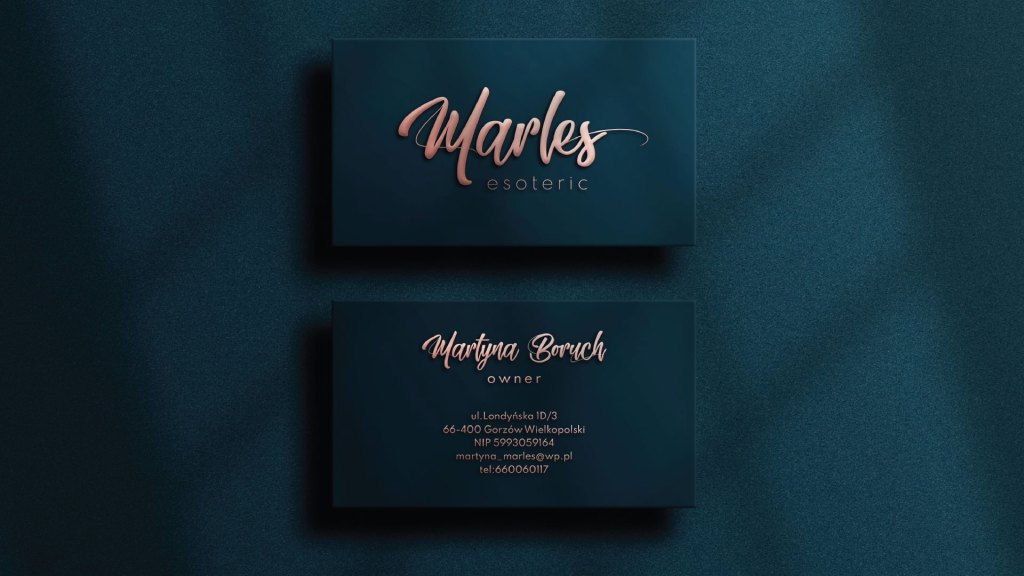 projekt wizytówki
