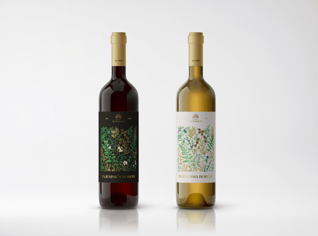 projekt etykiety na wino