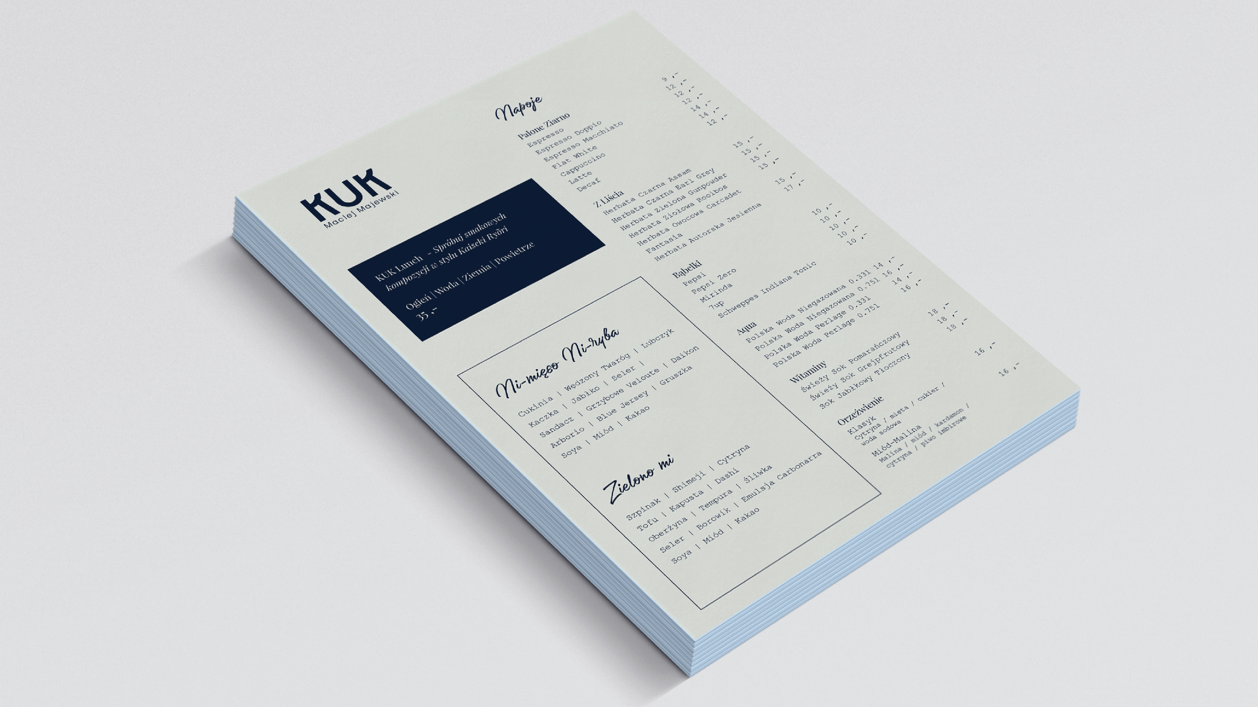 projekt menu