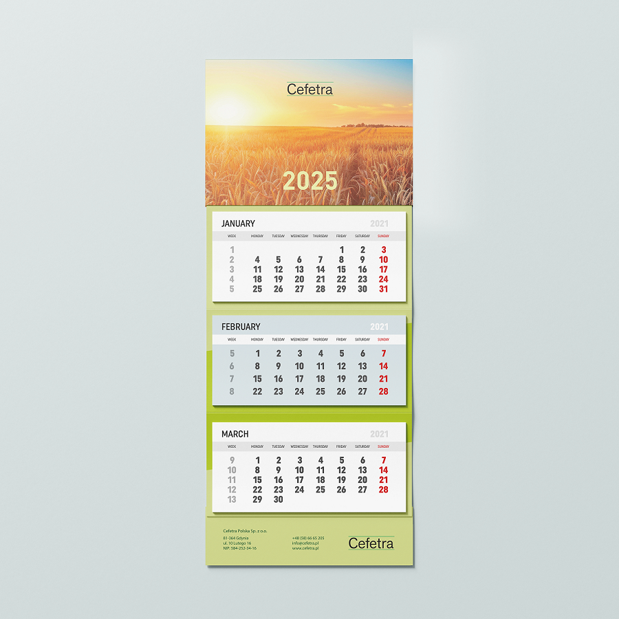 projekty kalendarzy śceinnych